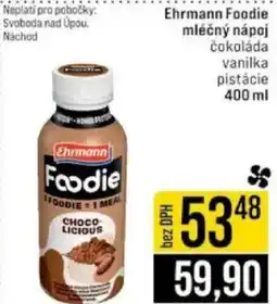 Jip Ehrmann Foodie mléčný nápoj nabídka