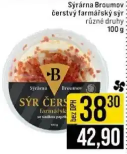 Jip Sýrárna Broumov čerstvý farmářský sýr nabídka