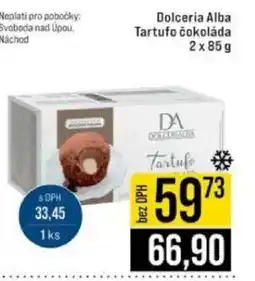 Jip Dolceria Alba Tartufo čokoláda nabídka