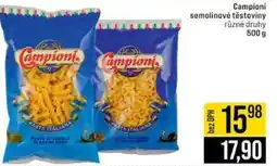 Jip Campioni semolinové těstoviny nabídka