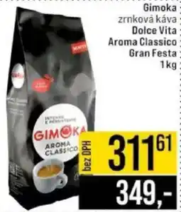 Jip Gimoka zrnková káva Dolce Vita Aroma Classico Gran Festa nabídka