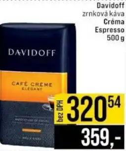 Jip Davidoff zrnková káva Créma Espresso nabídka