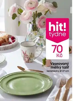 Pepco Vzorovaný mělký talíř nabídka