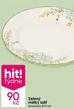 Pepco Zelený mělký talíř nabídka