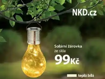 Solární žárovka ze skla