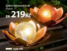 NKD Solární lotosový květ z kovu nabídka