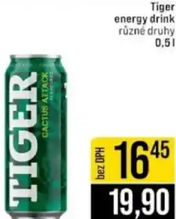 Jip Tiger energy drink nabídka