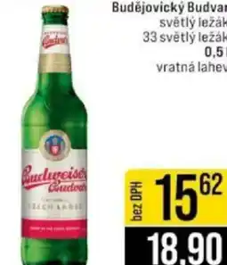 Jip Budějovický Budvar světlý ležák 33 světlý ležák nabídka