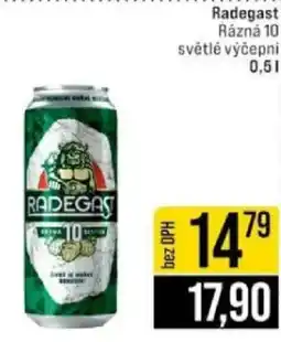 Jip Radegast Rázná 10 světlé výčepní nabídka