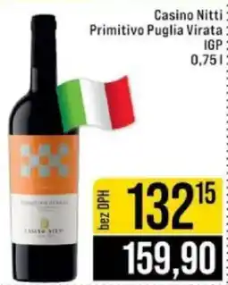 Jip Casino Nitti Primitivo Puglia Virata IGP nabídka