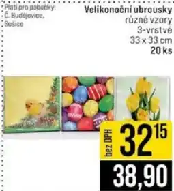 Jip Velikonoční ubrousky nabídka