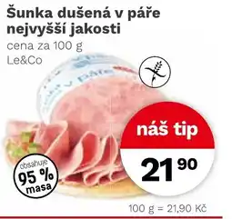 Konzum Šunka dušená v páře nejvyšší jakosti nabídka