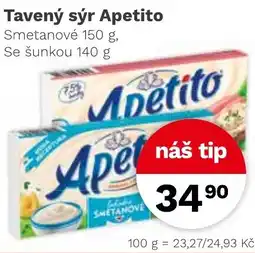Konzum Tavený sýr Apetito nabídka