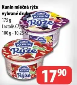 Partner Maloobchodní síť Kunín mléčná rýže nabídka