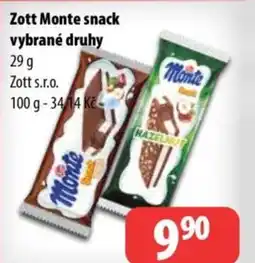 Partner Maloobchodní síť Zott Monte snack nabídka