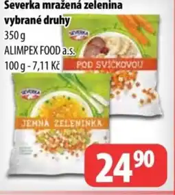 Partner Maloobchodní síť Severka mražená zelenina nabídka