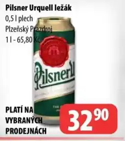 Partner Maloobchodní síť Pilsner Urquell ležák nabídka