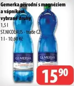 Partner Maloobchodní síť Gemerka přírodní s magnéziem a vápníkem nabídka