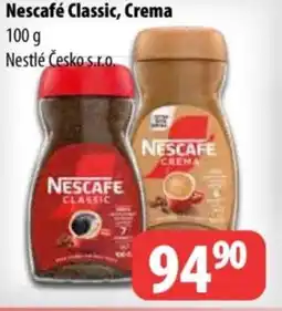 Partner Maloobchodní síť Nescafé Classic, Crema nabídka