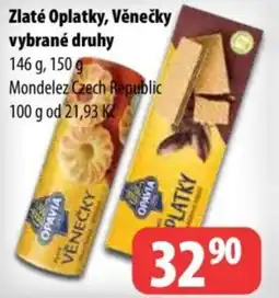 Partner Maloobchodní síť Opavia Zlaté Oplatky, Věnečky nabídka