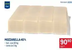 Makro Mozzarella 40% nabídka