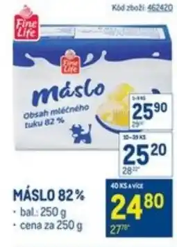 Makro Máslo 82% nabídka