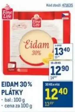 Makro Eidam 30% plátky nabídka