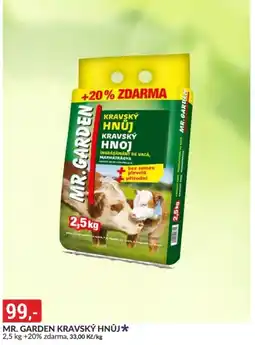 Baumax Mr. Garden kravský hnůj nabídka