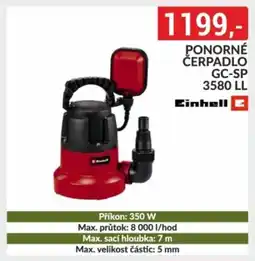 Baumax Einhell Ponorné čerpadlo GC-SP 3580 LL nabídka