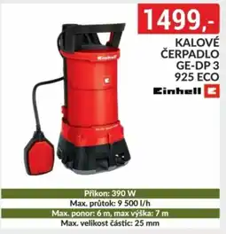 Baumax Einhell Kalové čerpadlo GE-DP 3 925 ECO nabídka