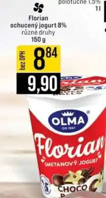 Jip Florian ochucený jogurt 8% různé druhy nabídka