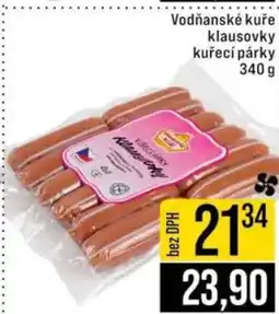 Jip Vodňanské kuře klausovky kuřecí párky nabídka