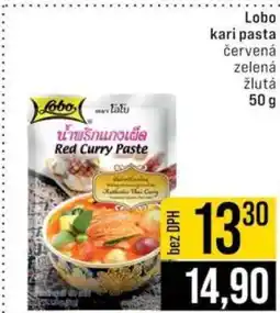 Jip Lobo kari pasta nabídka