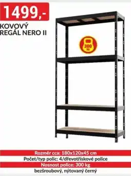Baumax Kovový regál Nero II nabídka