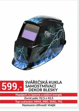 Baumax Svářečská Kukla samostmívací - dekor blesky nabídka