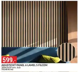 Baumax Akustický panel 6 lamel s filcem nabídka
