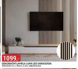 Baumax Dekorační lamela lumi led saragossa nabídka