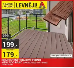 Baumax Kompozitní terasové prkno Mercado basic nabídka