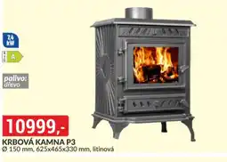 Baumax Krbová kamna P3 nabídka