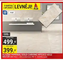 Baumax Dlažba imperial gold carving MTC612-4512 nabídka