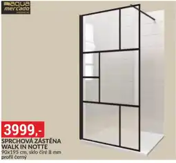 Baumax Sprchová zástěna walk in notte nabídka