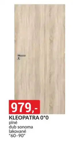 Baumax Kleopatra 0*0 plné dub sonoma lakované nabídka