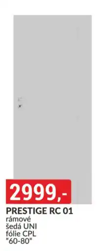 Baumax Prestige RC 01 rámové šedá UNI fólie CPL nabídka