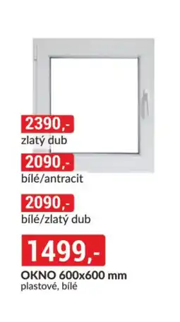 Baumax Okno 600x600 mm plastové, bílé nabídka
