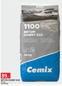 Baumax Beton hobby B20 nabídka