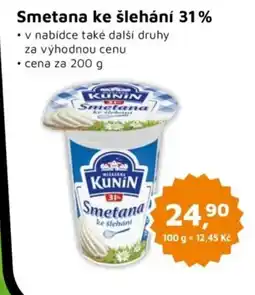 Můjobchod KUNIN Smetana ke šlehání 31% nabídka