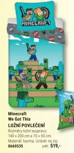 Knižní klub Minecraft We Got This Ložní povlečení nabídka