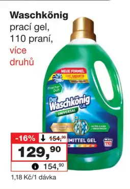 Barvy a laky drogerie Waschkönig prací gel nabídka