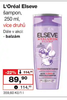 Barvy a laky drogerie L'Oréal Elseve šampon nabídka