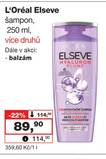 Barvy a laky drogerie L'Oréal Elseve šampon nabídka
